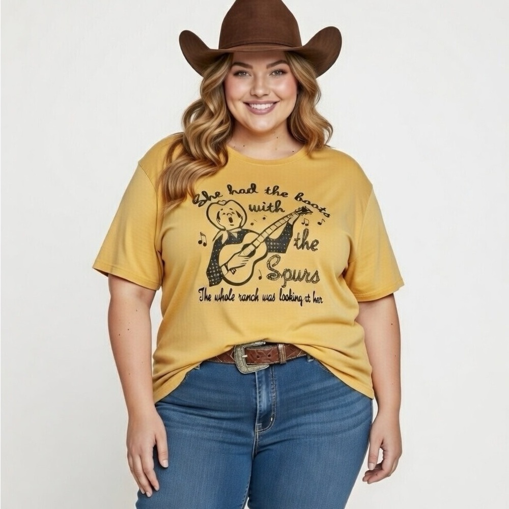 Funny Country Yellow Tee shirt 3x